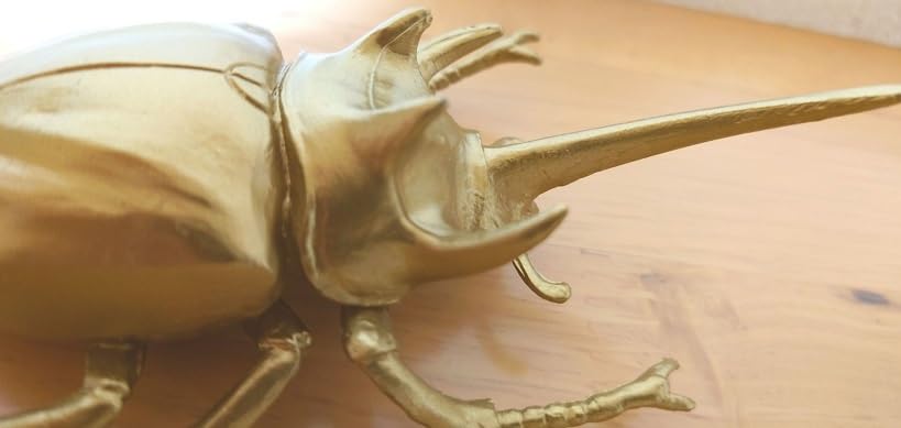 Amazon.co.jp: ゴホンヅノカブト 昆虫 フィギュア カブトムシ ゴールド